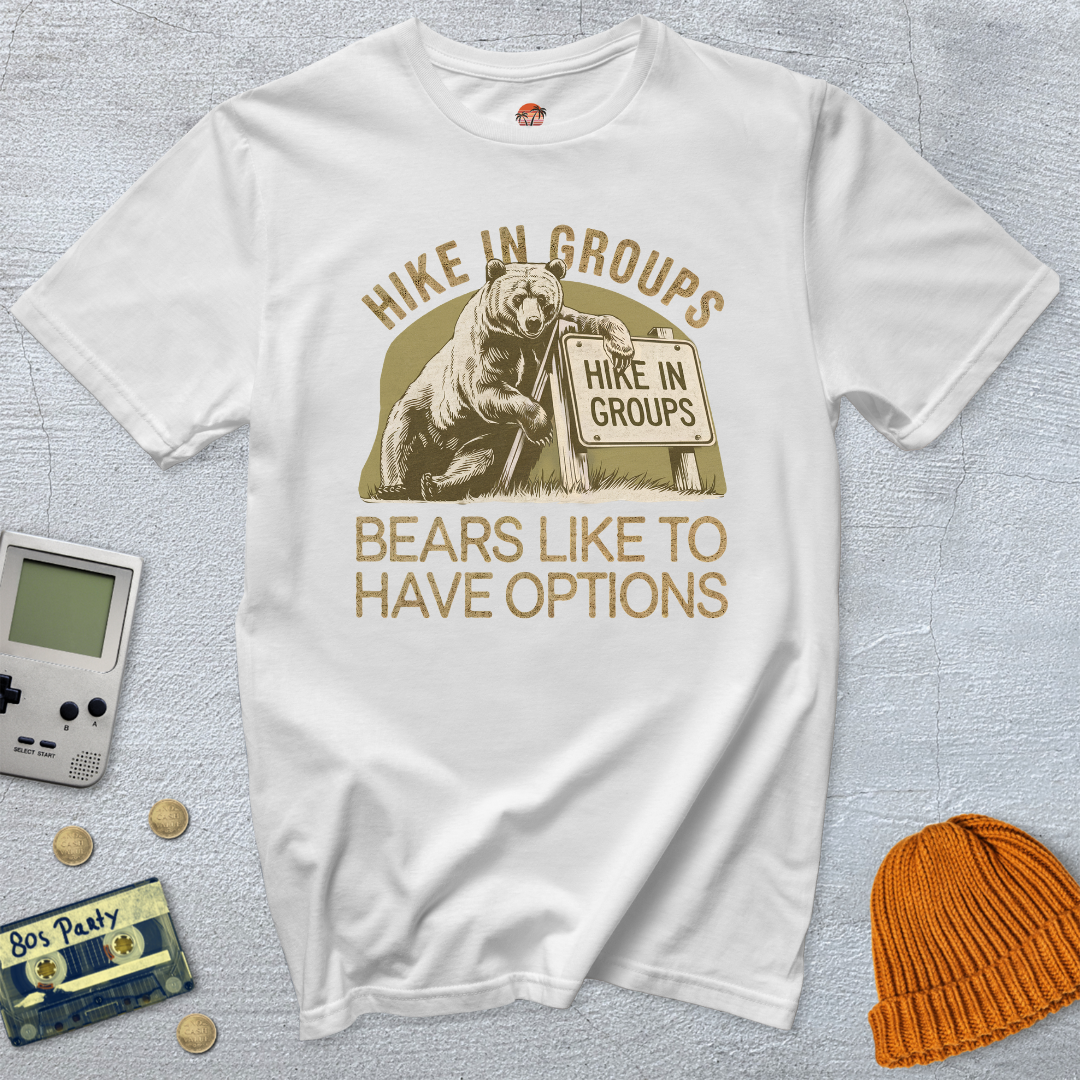 Printify T-Shirt White / S Hike in Groups - Shirt