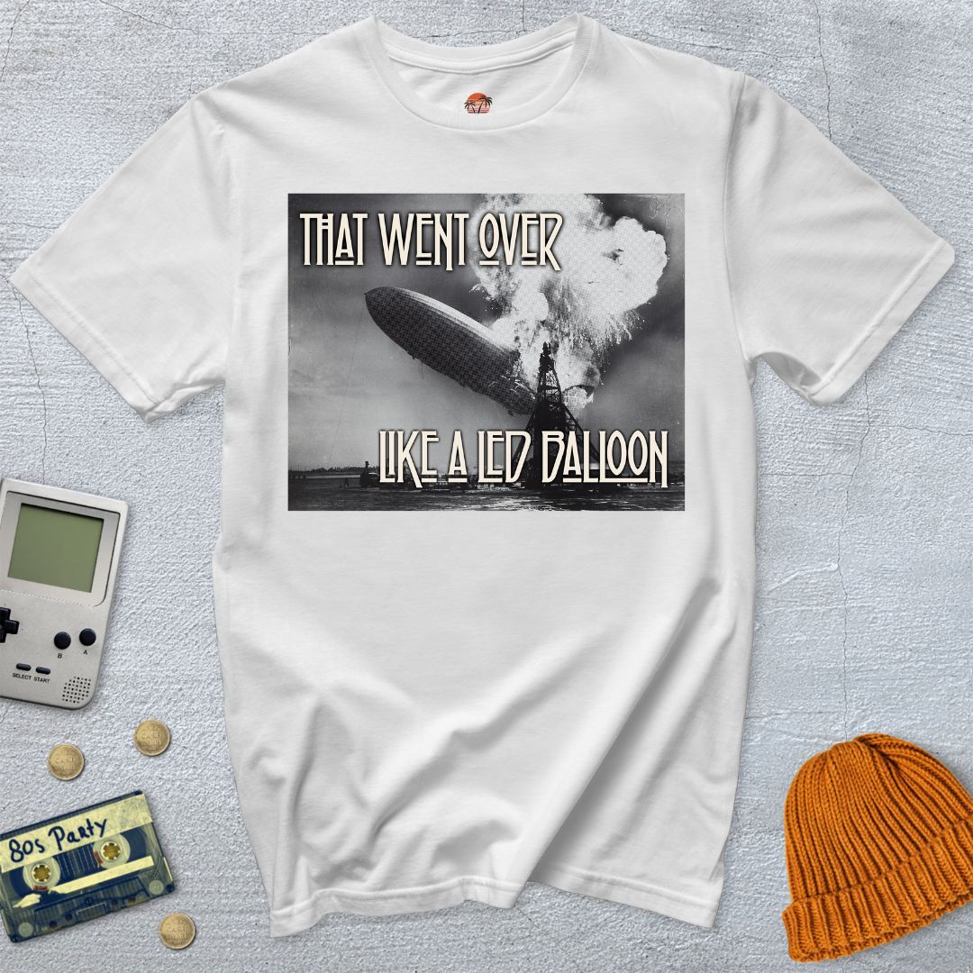 Printify T-Shirt White / S Led Balloon - Shirt