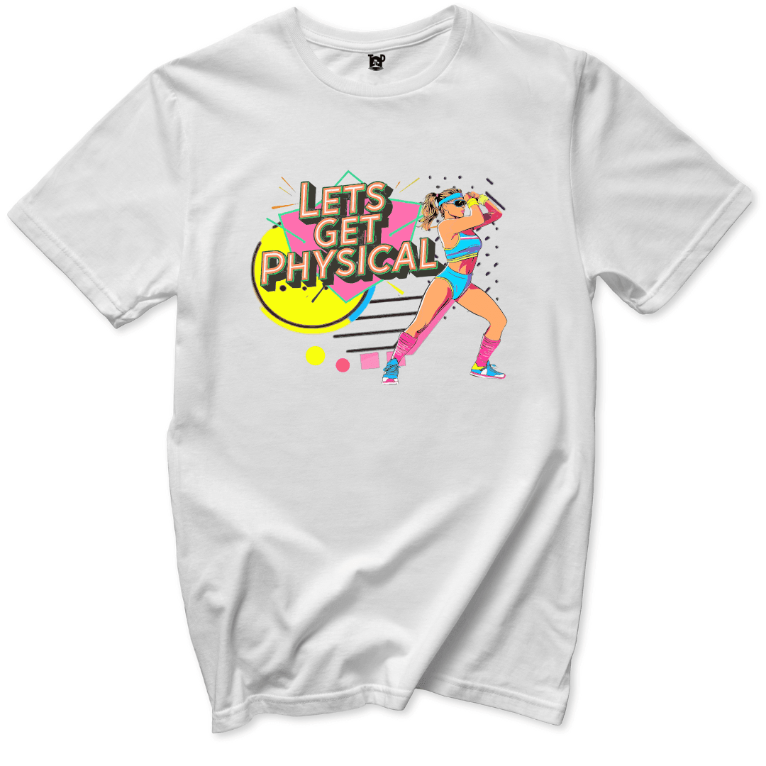 Lets Get Physical 80s T-Shirt - Throwback Paradise