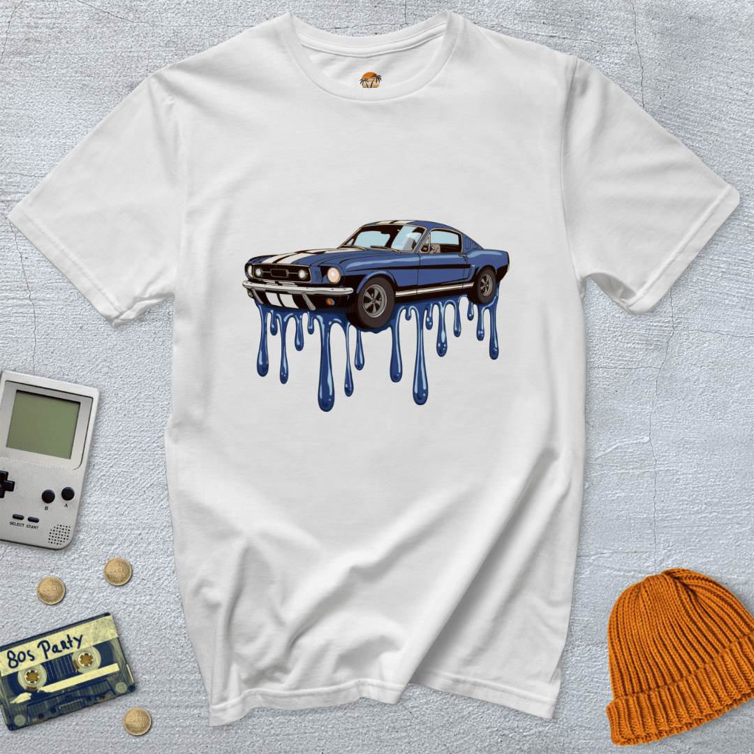 Printify T-Shirt White / S Muscle Car - Shirt