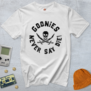 Printify T-Shirt White / S Never say die - Shirt