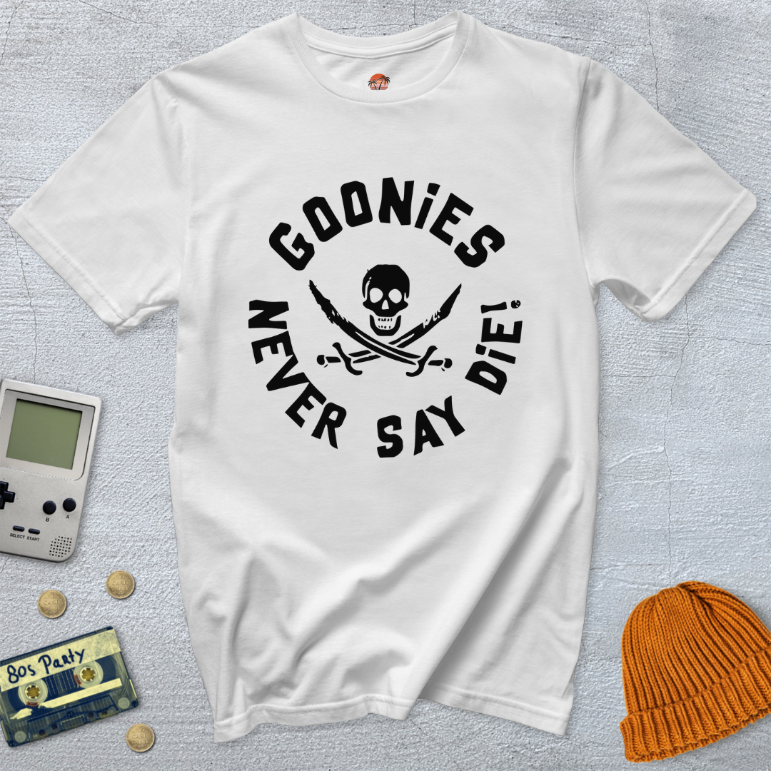 Printify T-Shirt White / S Never say die - Shirt