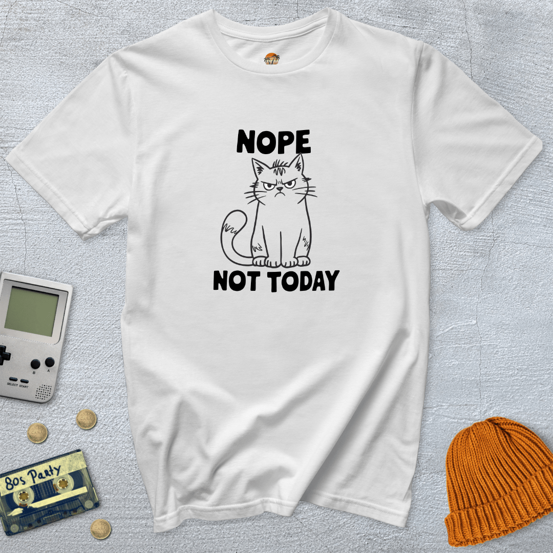 Printify T-Shirt White / S Not Today - Shirt