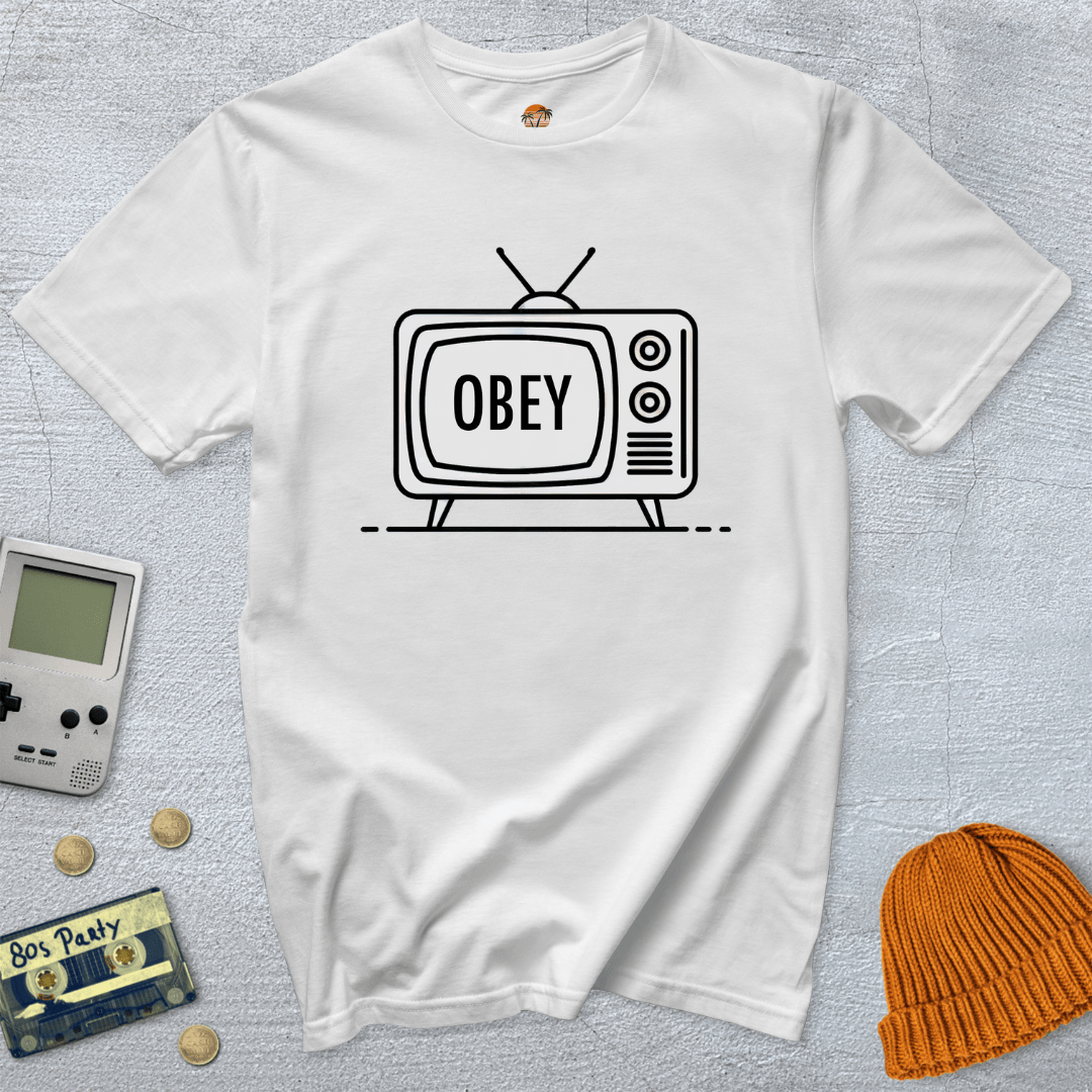 Printify T-Shirt White / S Obey - Shirt