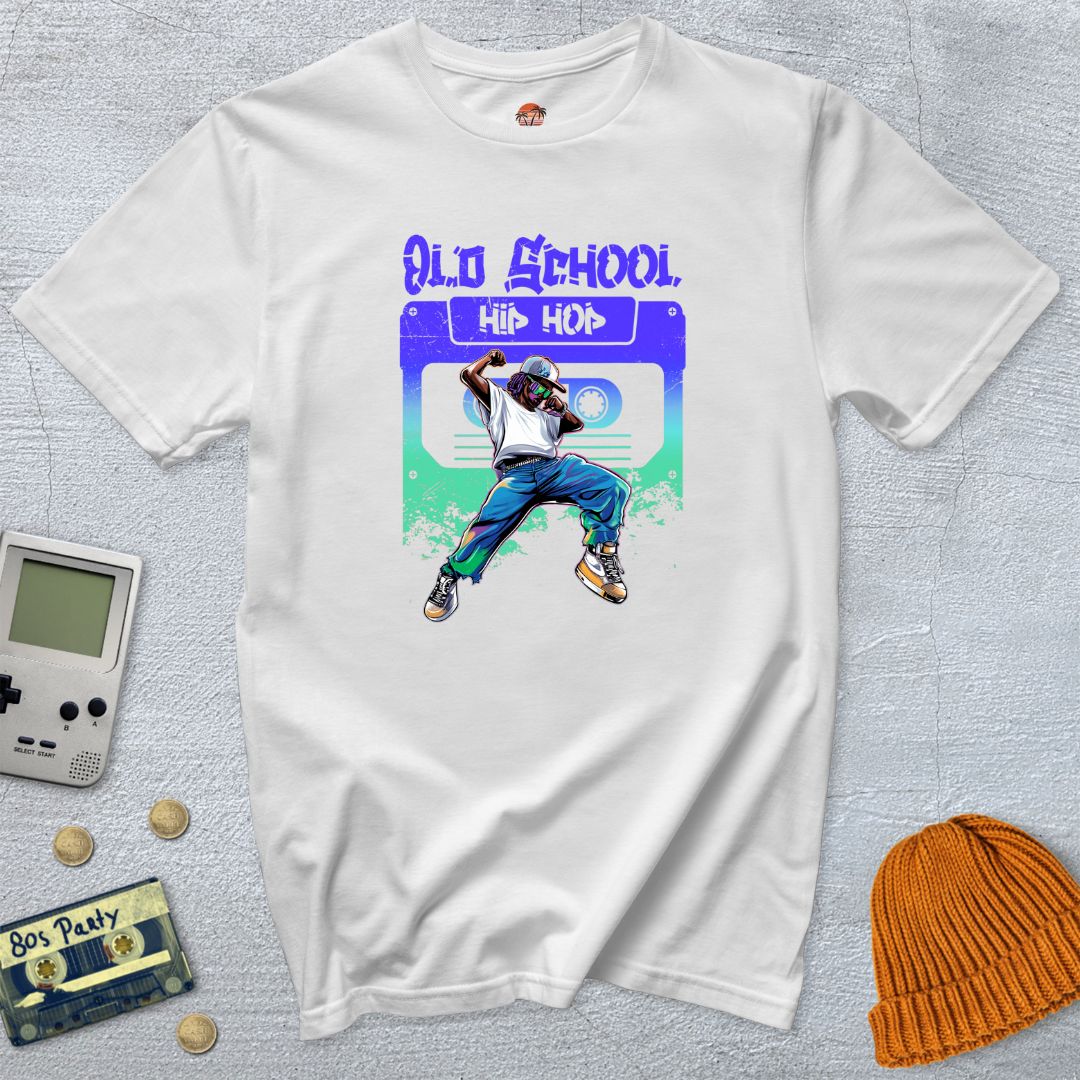 Printify T-Shirt White / S Old School Hip Hop - Shirt