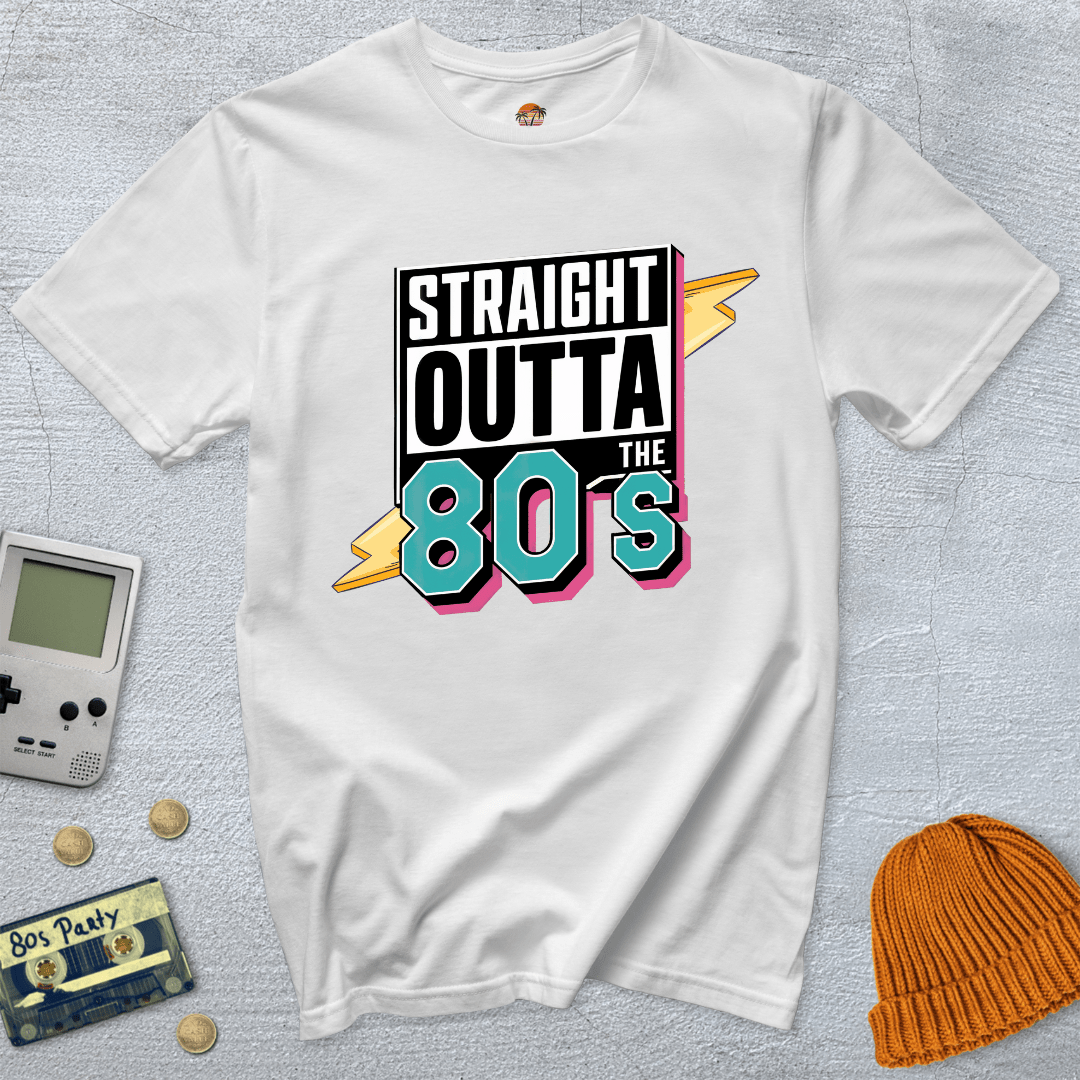 Printify T-Shirt White / S Outta the 80s - Shirt