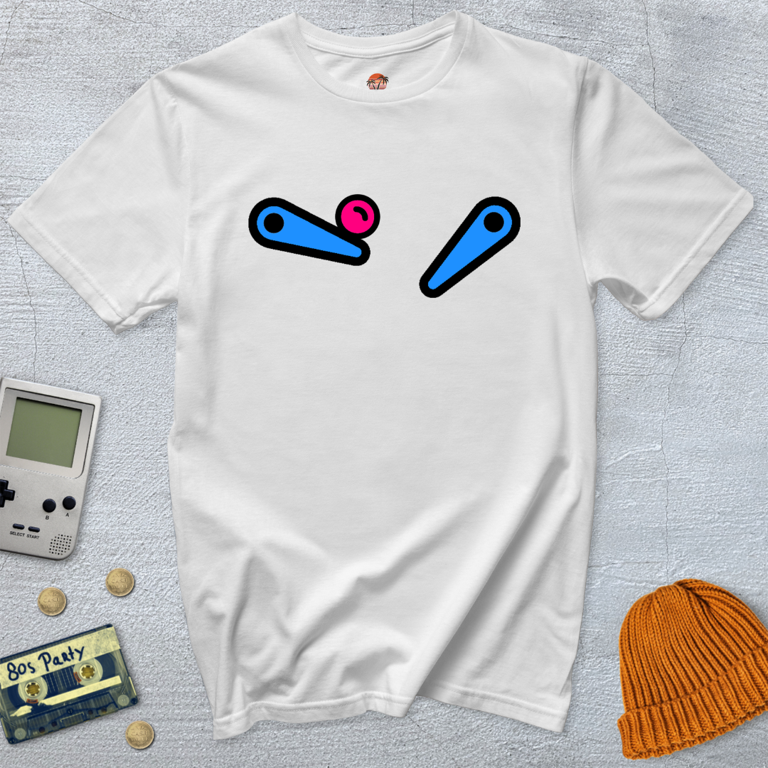 Printify T-Shirt White / S pinball - Shirt