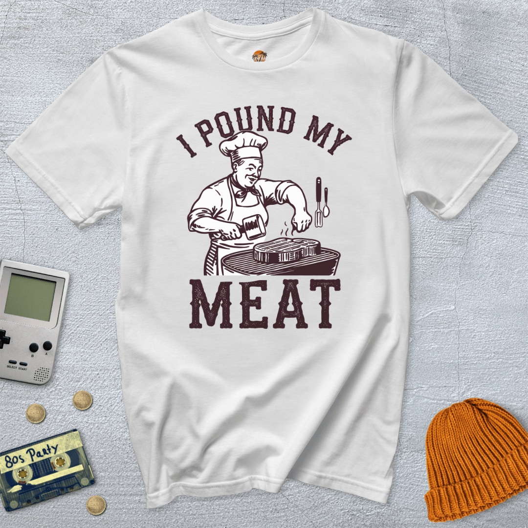 Printify T-Shirt White / S Pound Meat - Shirt