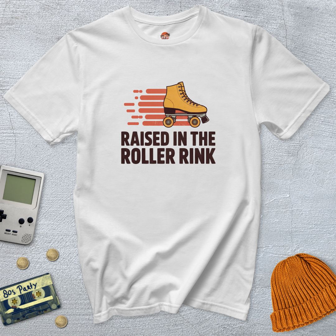 Printify T-Shirt White / S Raised in the Rink - Shirt