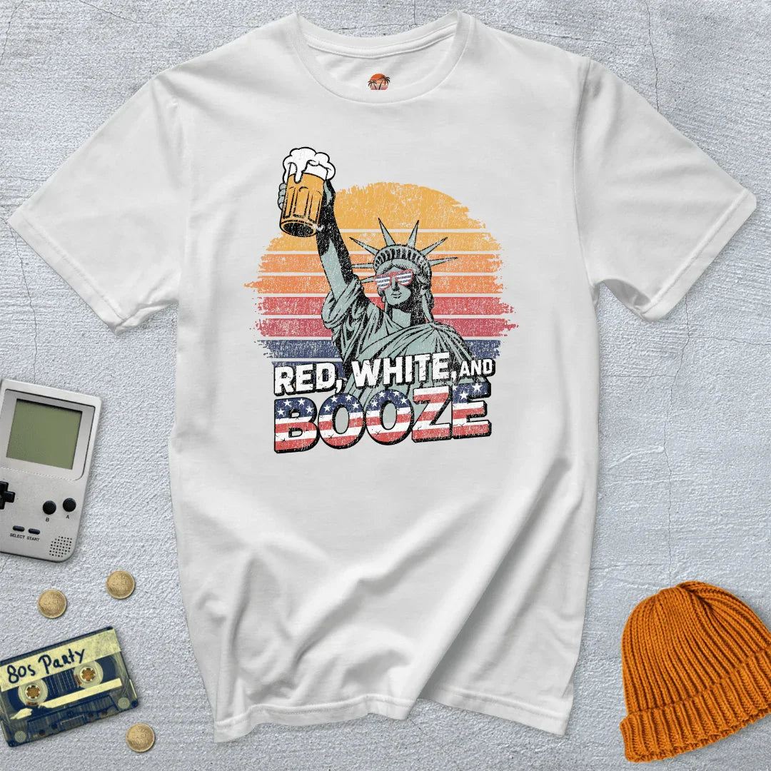 Red White Booze - Shirt - Throwback Paradise