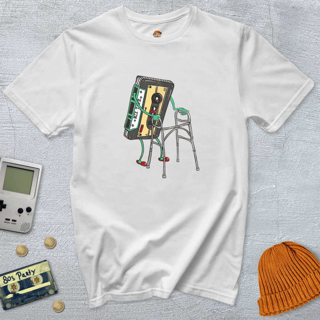 Printify T-Shirt White / S Retro Cassette - Shirt