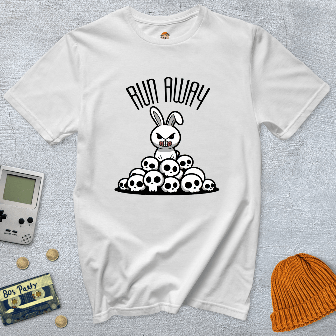 Printify T-Shirt White / S Run Away - Shirt
