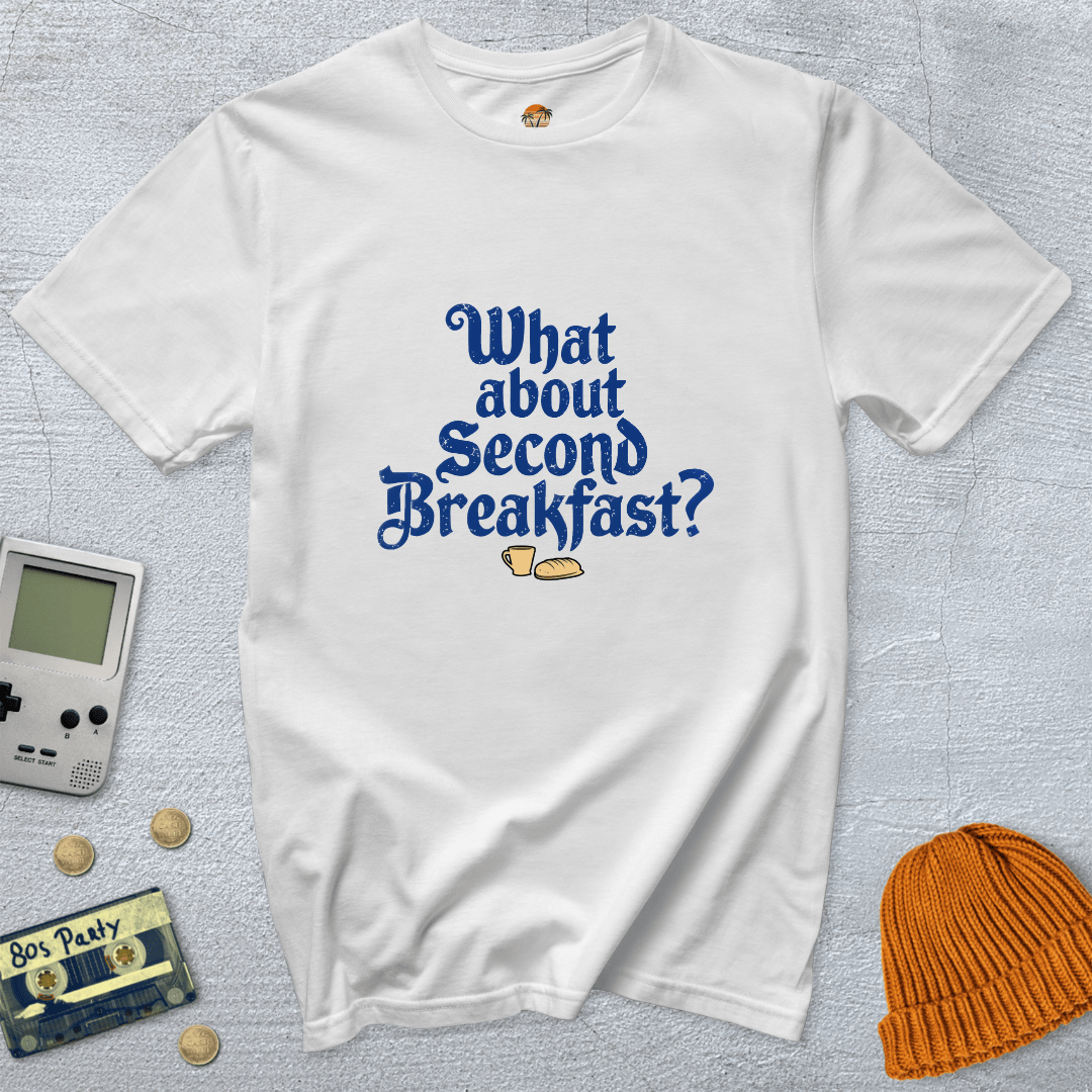 Printify T-Shirt White / S Second Breakfast - Shirt