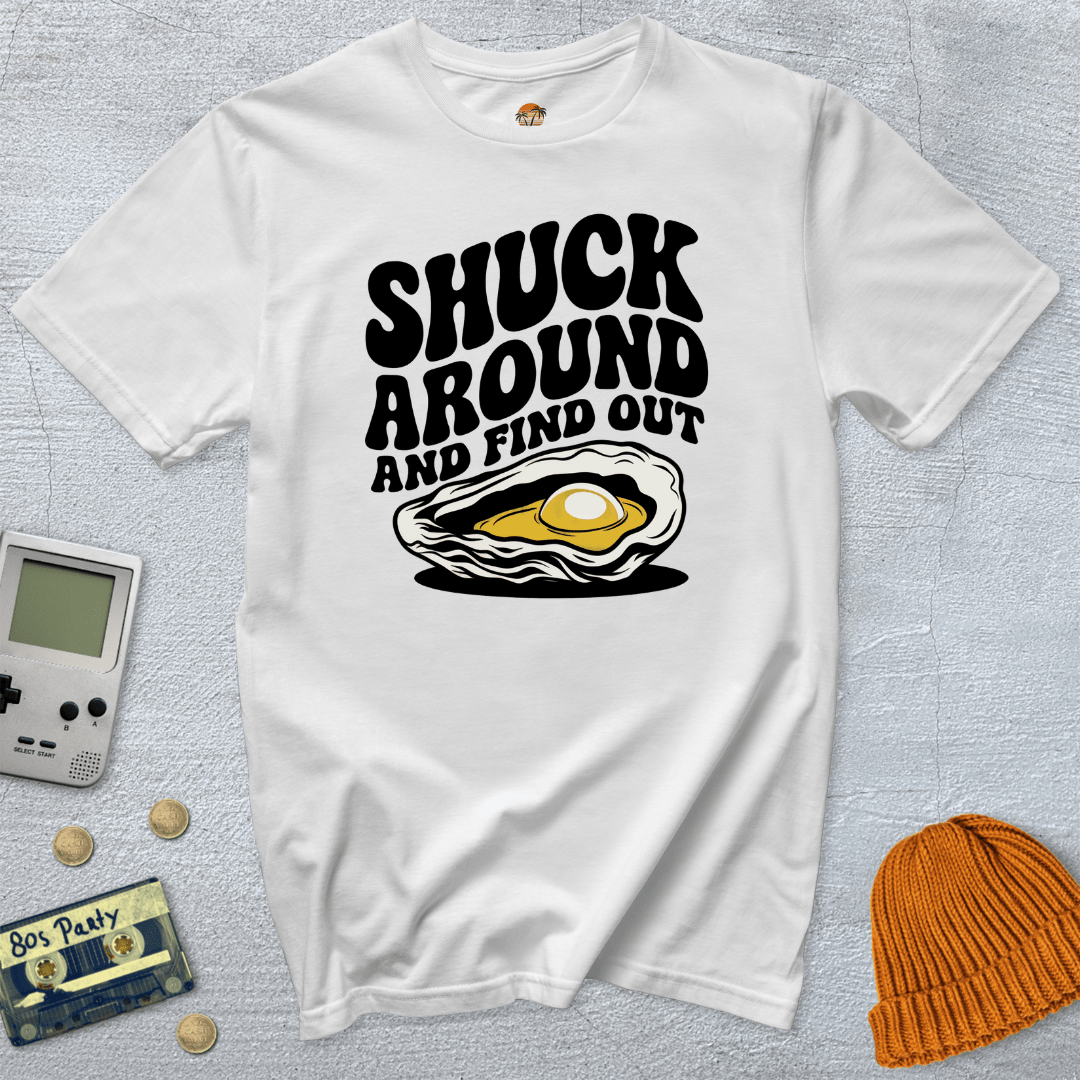Printify T-Shirt White / S Shuck Around - Shirt