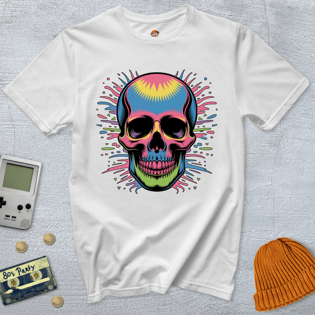 Printify T-Shirt White / S Skull - Shirt