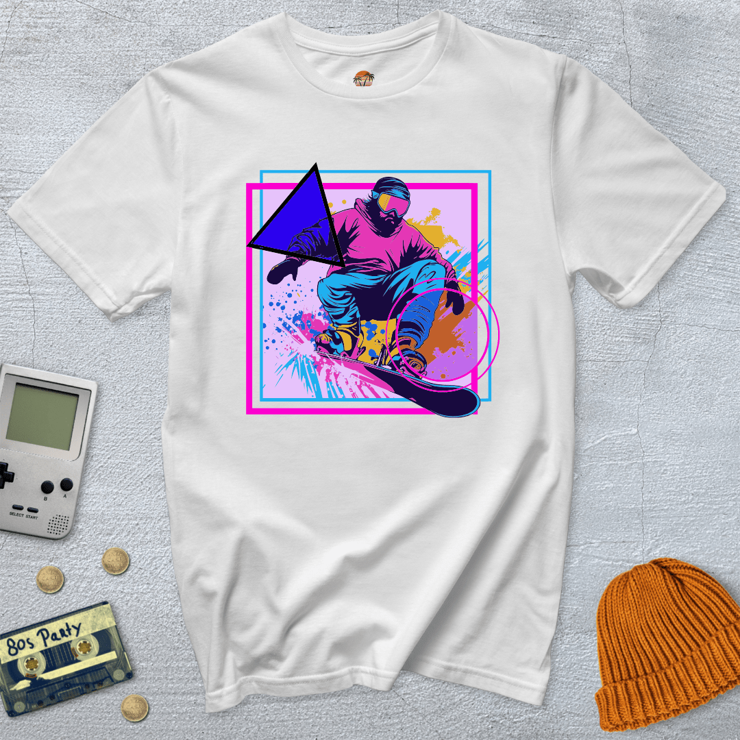 Printify T-Shirt White / S Snowboarder - Shirt