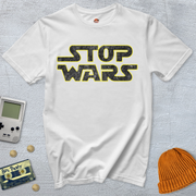 Printify T-Shirt White / S Stop Wars - Shirt