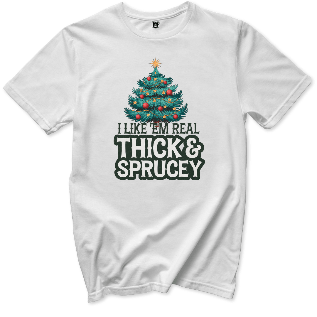 Thick and Sprucey T-Shirt - Throwback Paradise