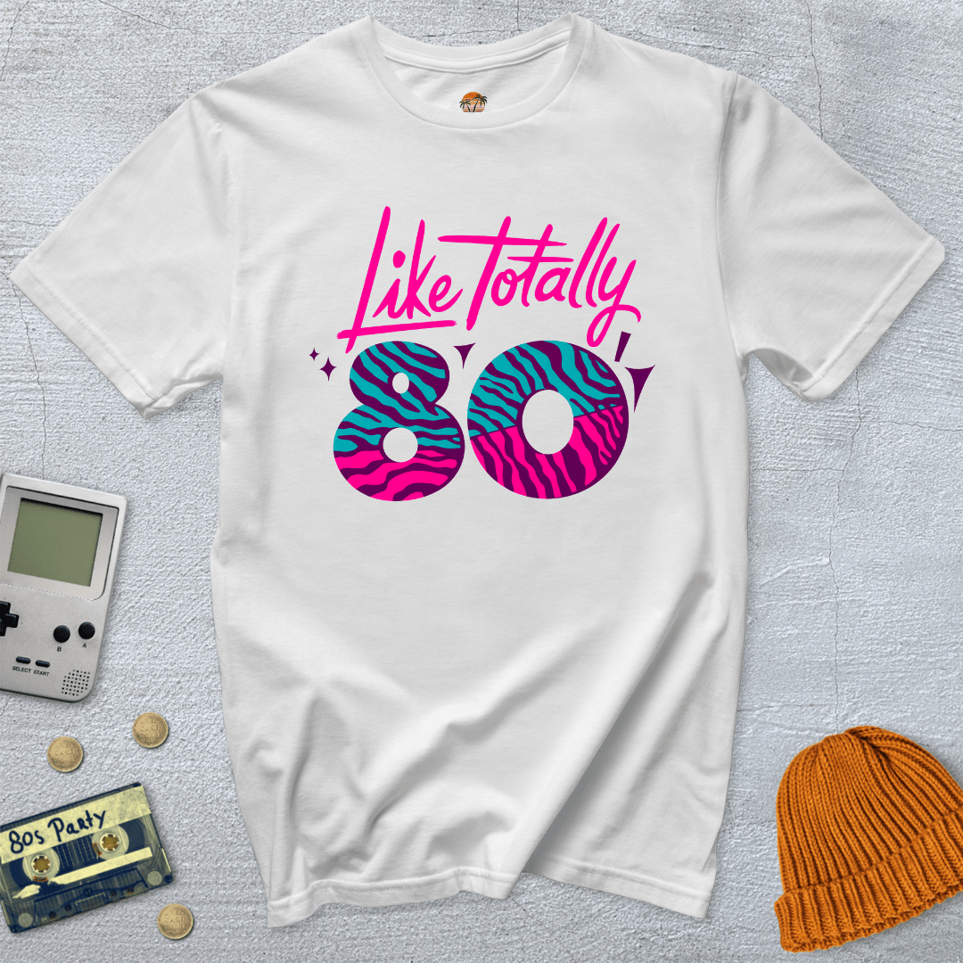 Printify T-Shirt White / S Totally 80s - Shirt
