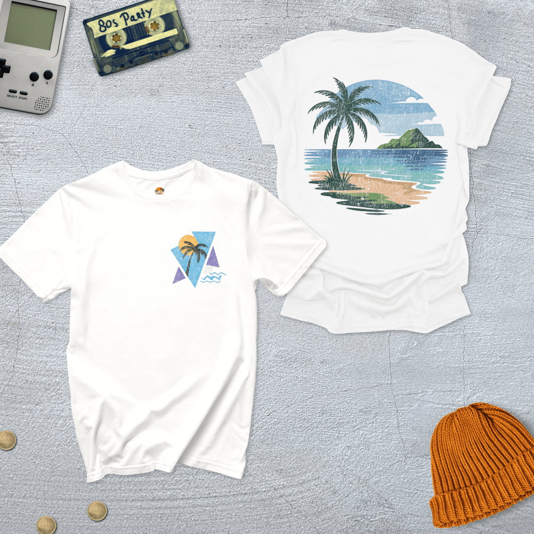 Printify T-Shirt White / S Vintage Beach Vibes - Shirt