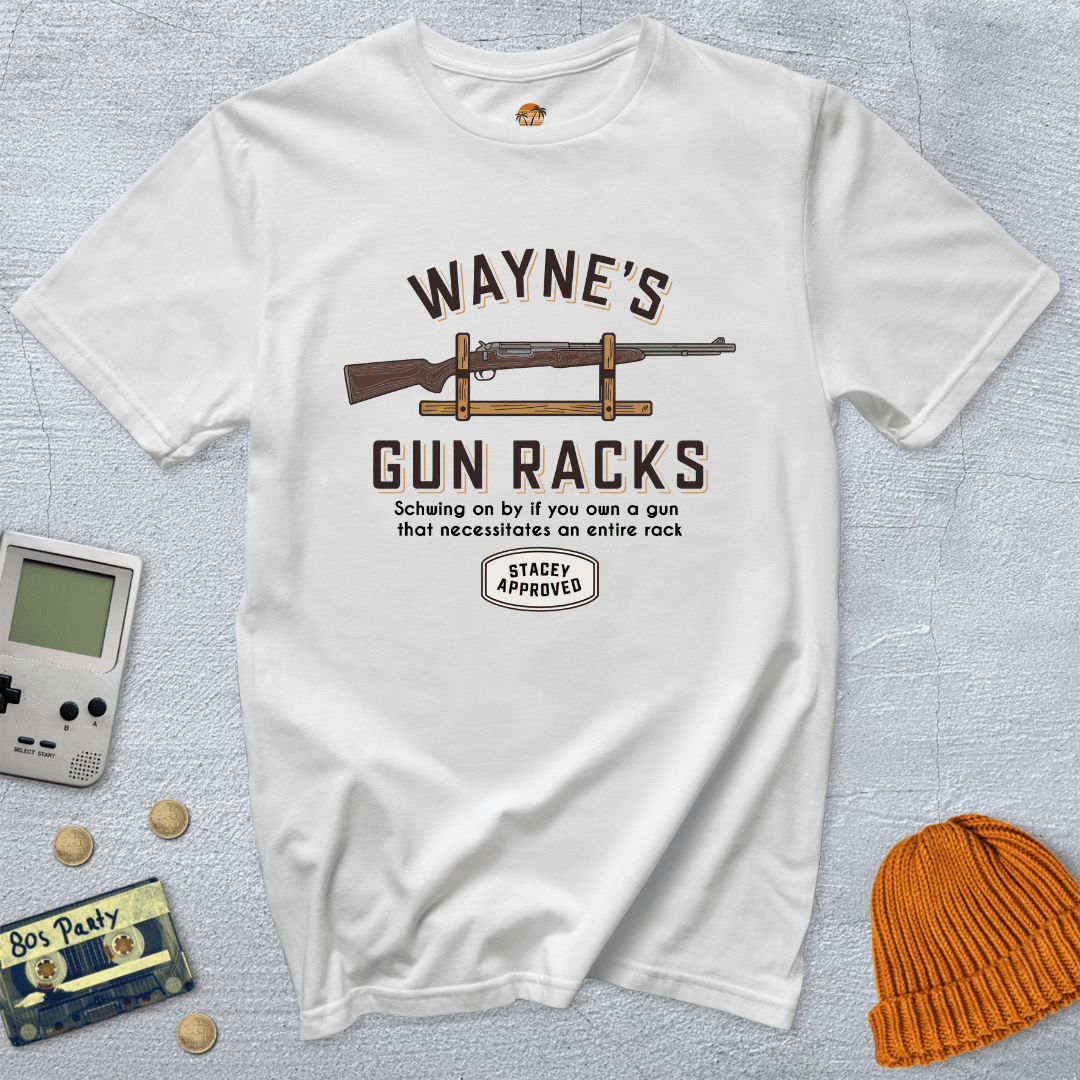 Printify T-Shirt White / S Waynes Guns - Shirt