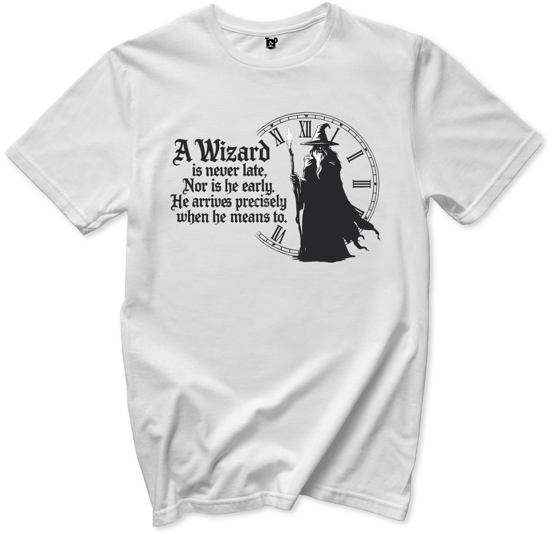 Wizard never late T-Shirt - Throwback Paradise