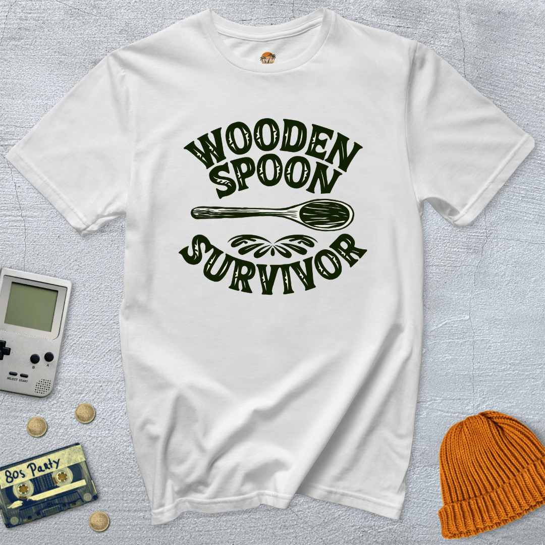 Printify T-Shirt White / S Wooden Spoon Survivor - Shirt
