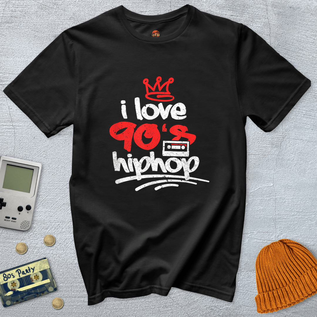 Printify T-Shirts Black / S 90's Hip Hop - Shirt