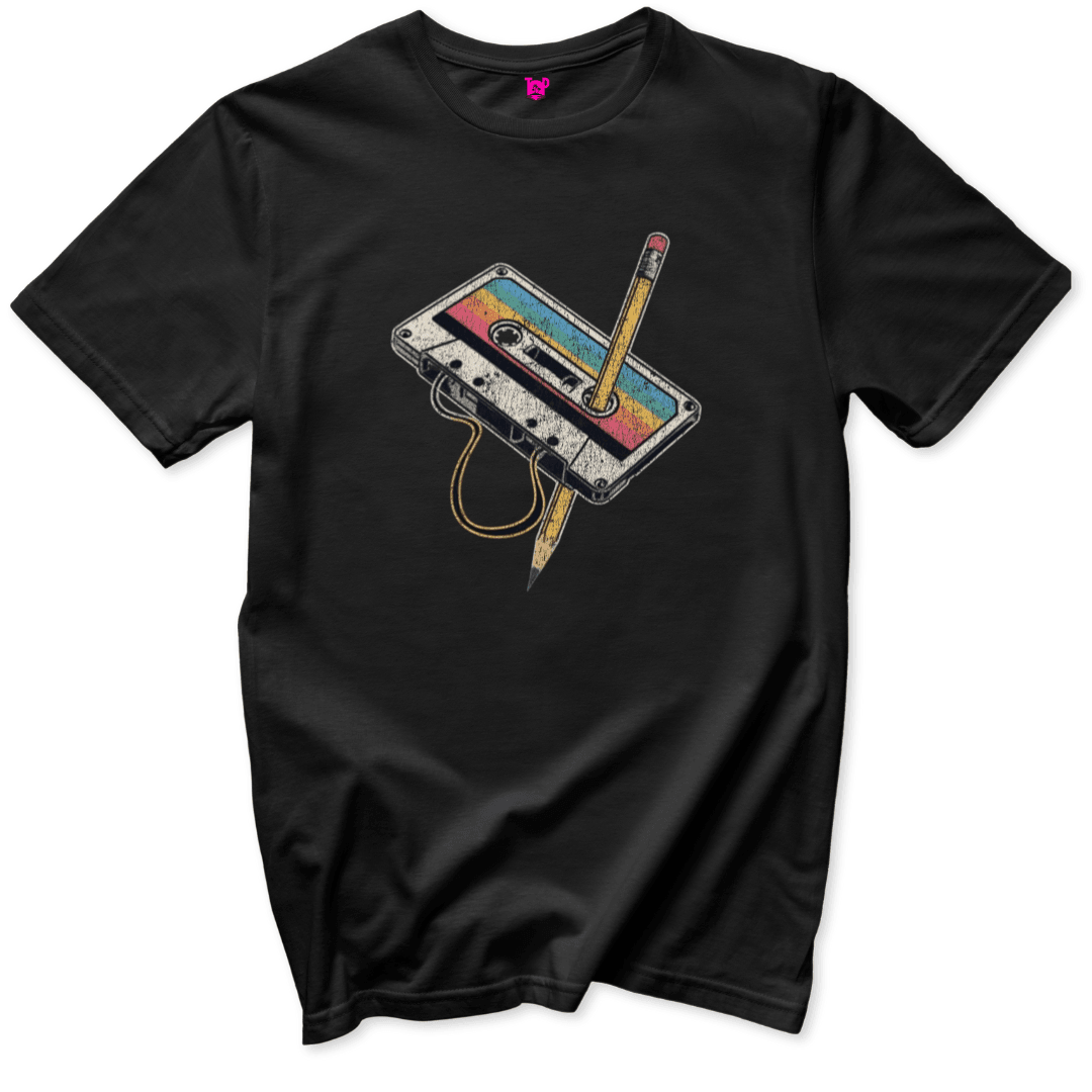 Cassette Rewind T-Shirt - Throwback Paradise