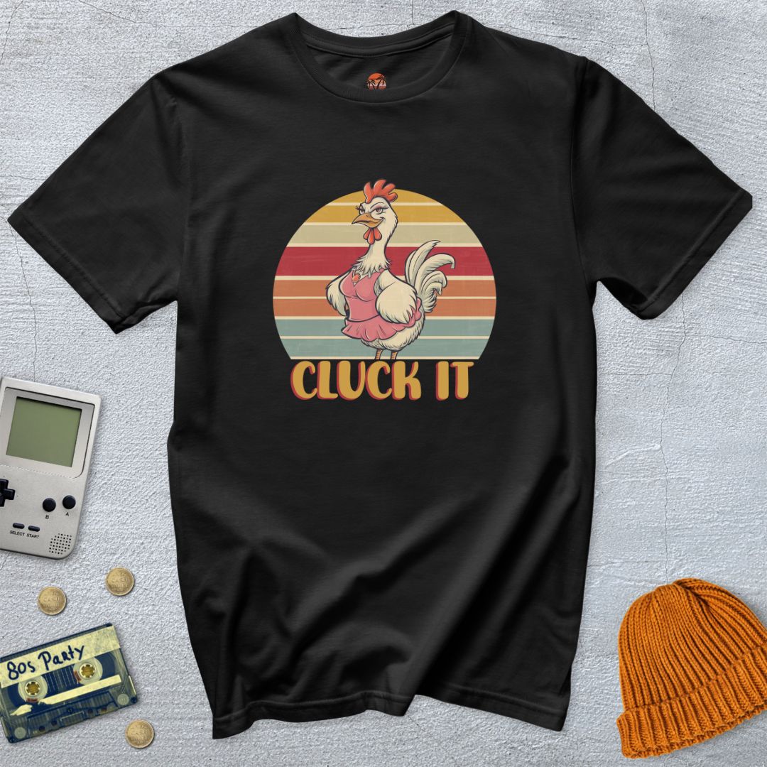 Printify T-Shirts Black / S Cluck It - Shirt