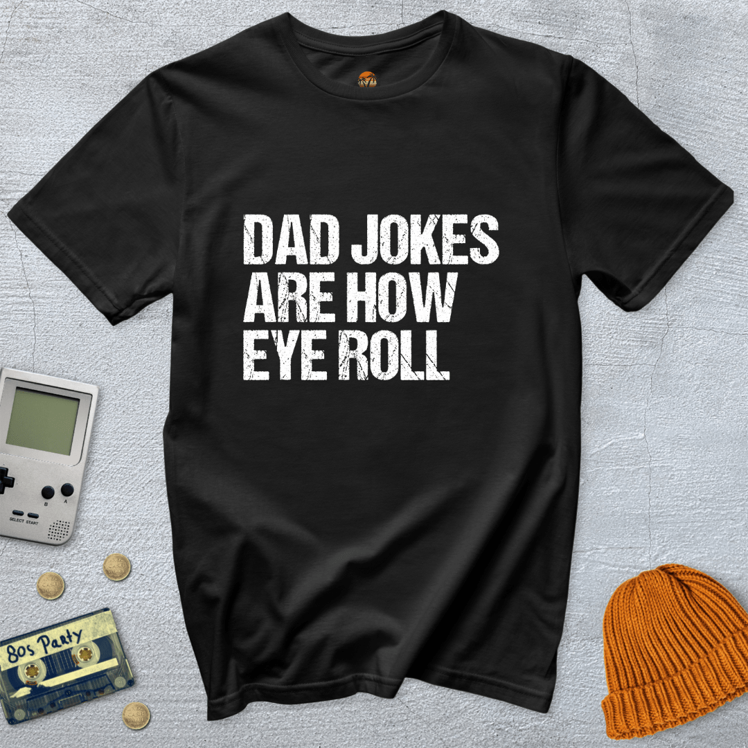 Printify T-Shirts Black / S Dad Jokes - Shirt
