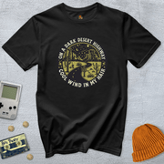Printify T-Shirts Black / S Dark Desert Highway - Shirt