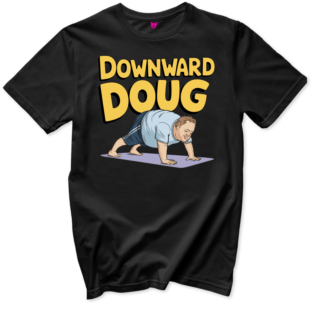 Downward Doug T-Shirt - Throwback Paradise