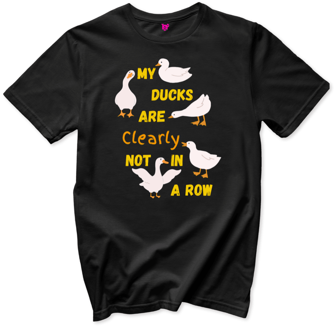 Ducks Not in a Row Funny T-Shirt - Throwback Paradise