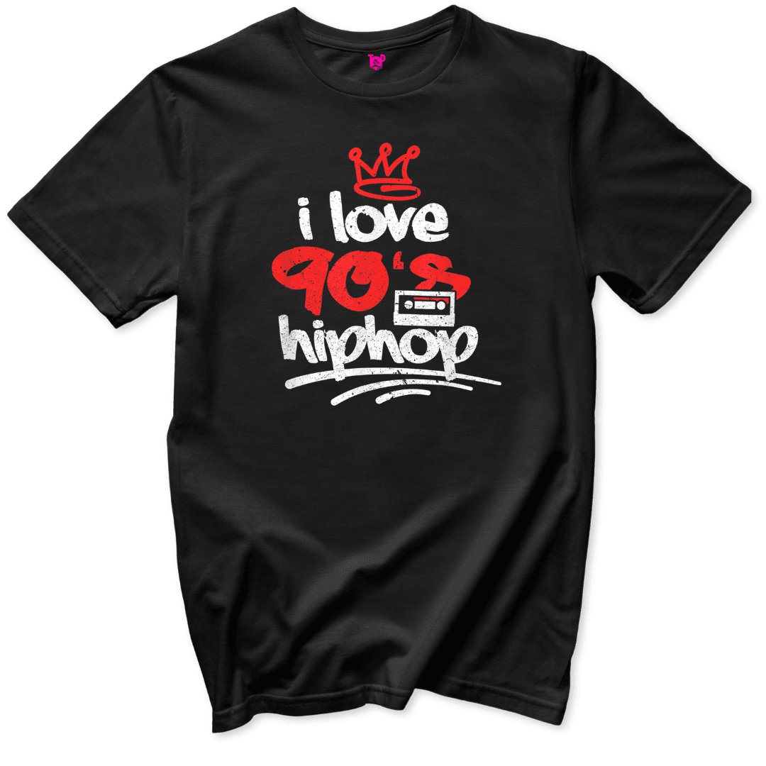 I Love 90s Hip Hop T-Shirt - Throwback Paradise