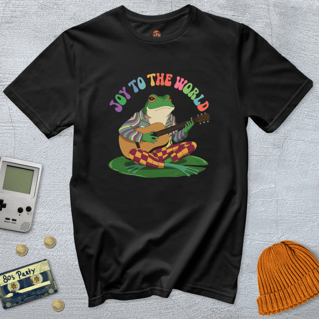 Printify T-Shirts Black / S Joy to the World - Shirt