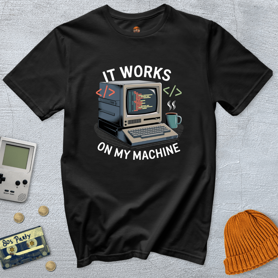 Printify T-Shirts Black / S My Computer - Shirt