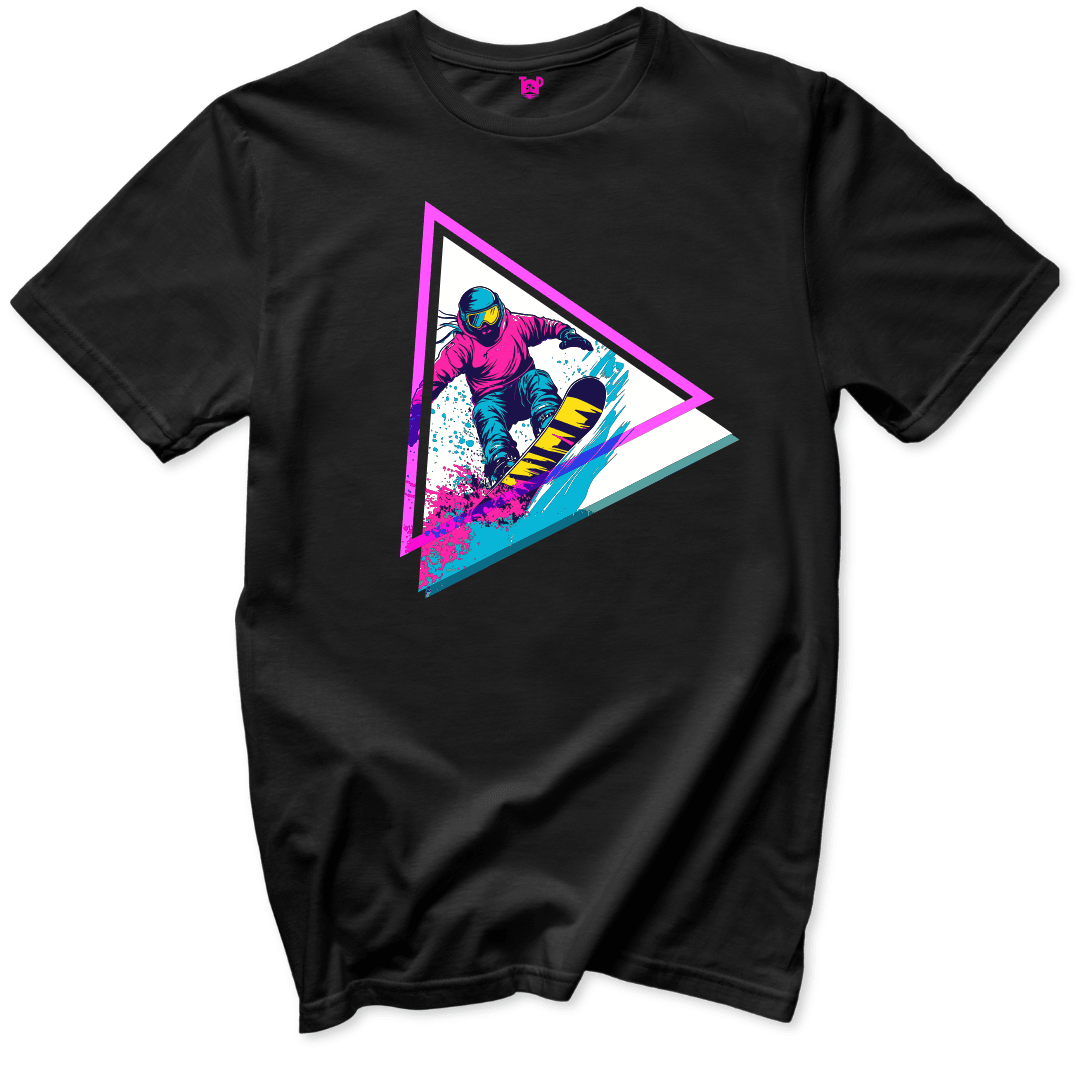 Neon Snowboard Triangle - Throwback Paradise