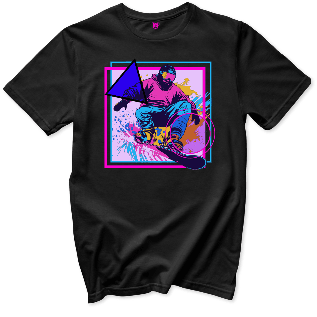 Retro Snowboard T-Shirt - Throwback Paradise