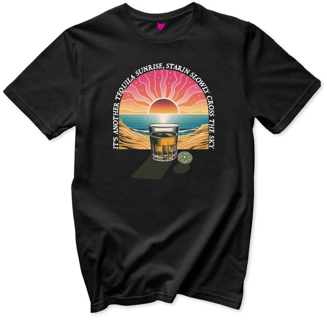 Tequila Sunrise Vibes T-Shirt - Throwback Paradise