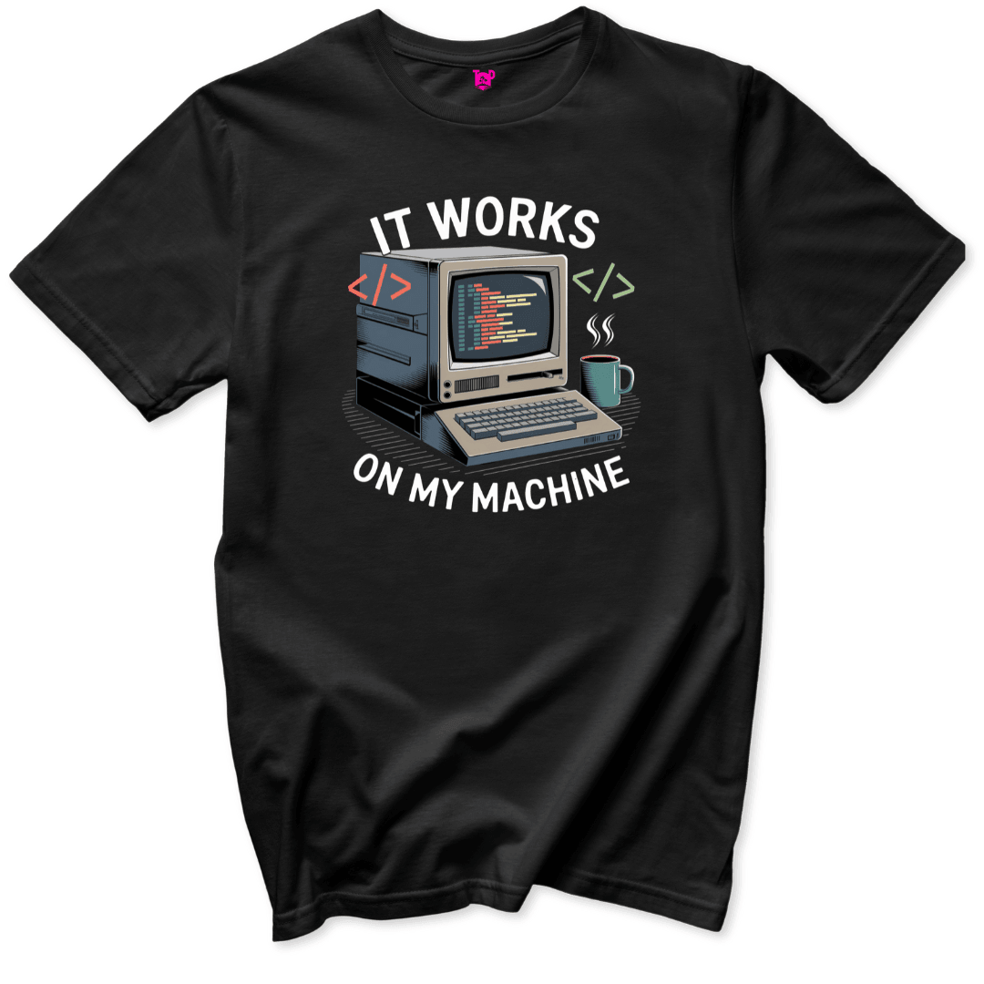 Works on my Computer T-Shirt - Throwback Paradise