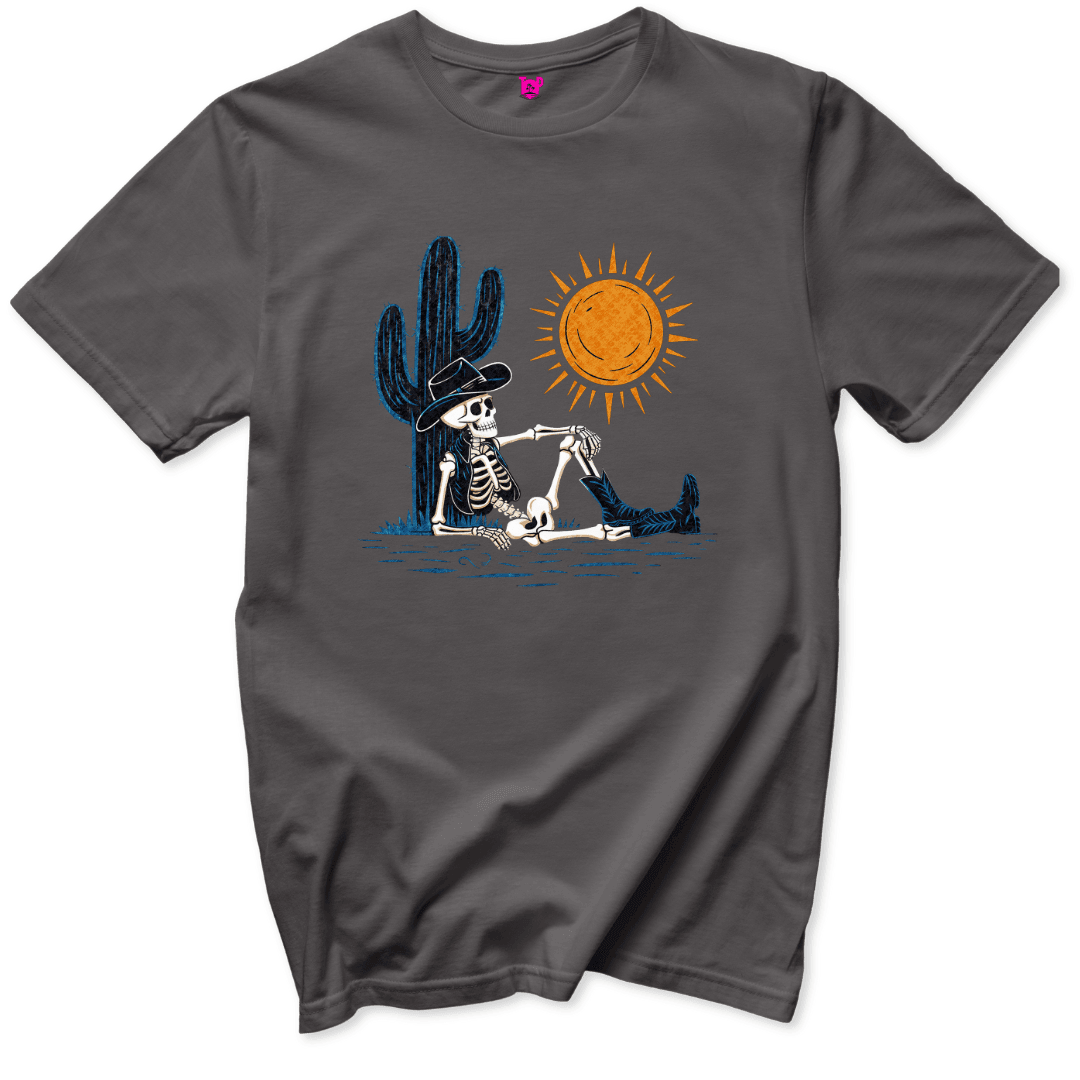 Desert Chill Skeleton T-Shirt - Throwback Paradise