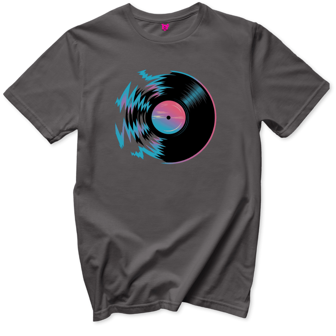 Electric Record Design T-Shirt - Throwback Paradise