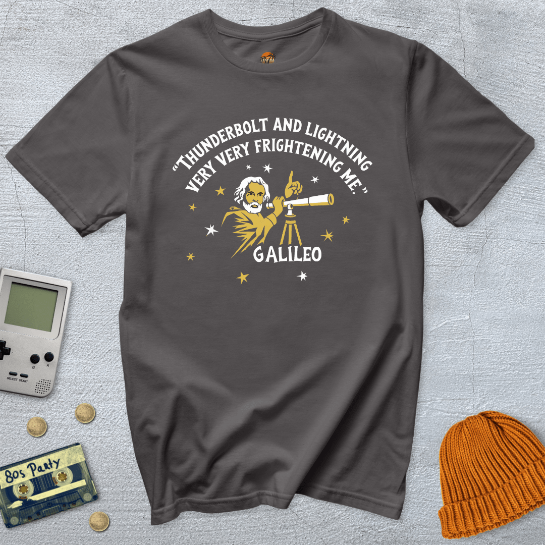 Printify T-Shirts Charcoal / S Galileo - Shirt