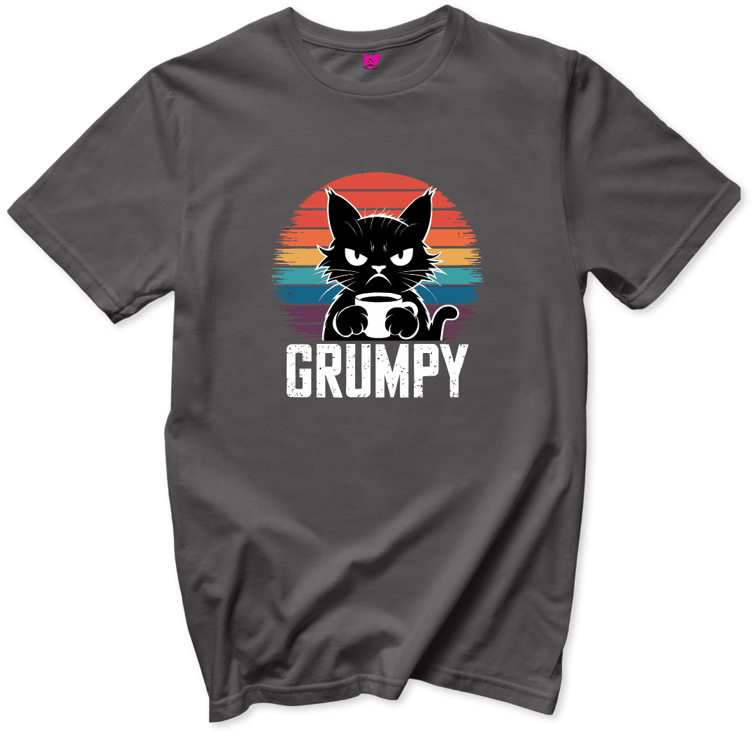 Grumpy Cat Coffee T-Shirt - Throwback Paradise