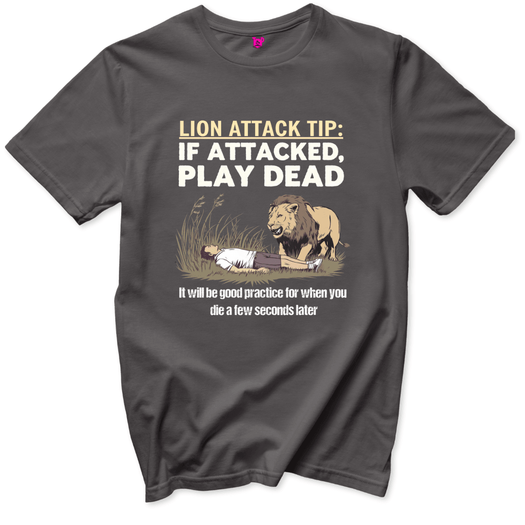 Lion Attack Tip T-Shirt - Throwback Paradise