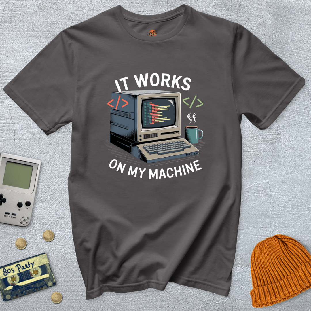 Printify T-Shirts Charcoal / S My Computer - Shirt