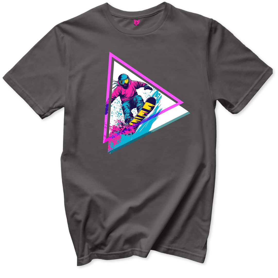 Neon Snowboard Triangle - Throwback Paradise
