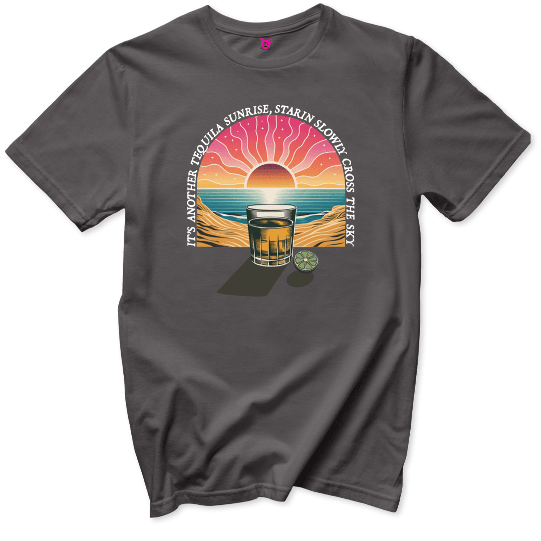 Tequila Sunrise Vibes T-Shirt - Throwback Paradise