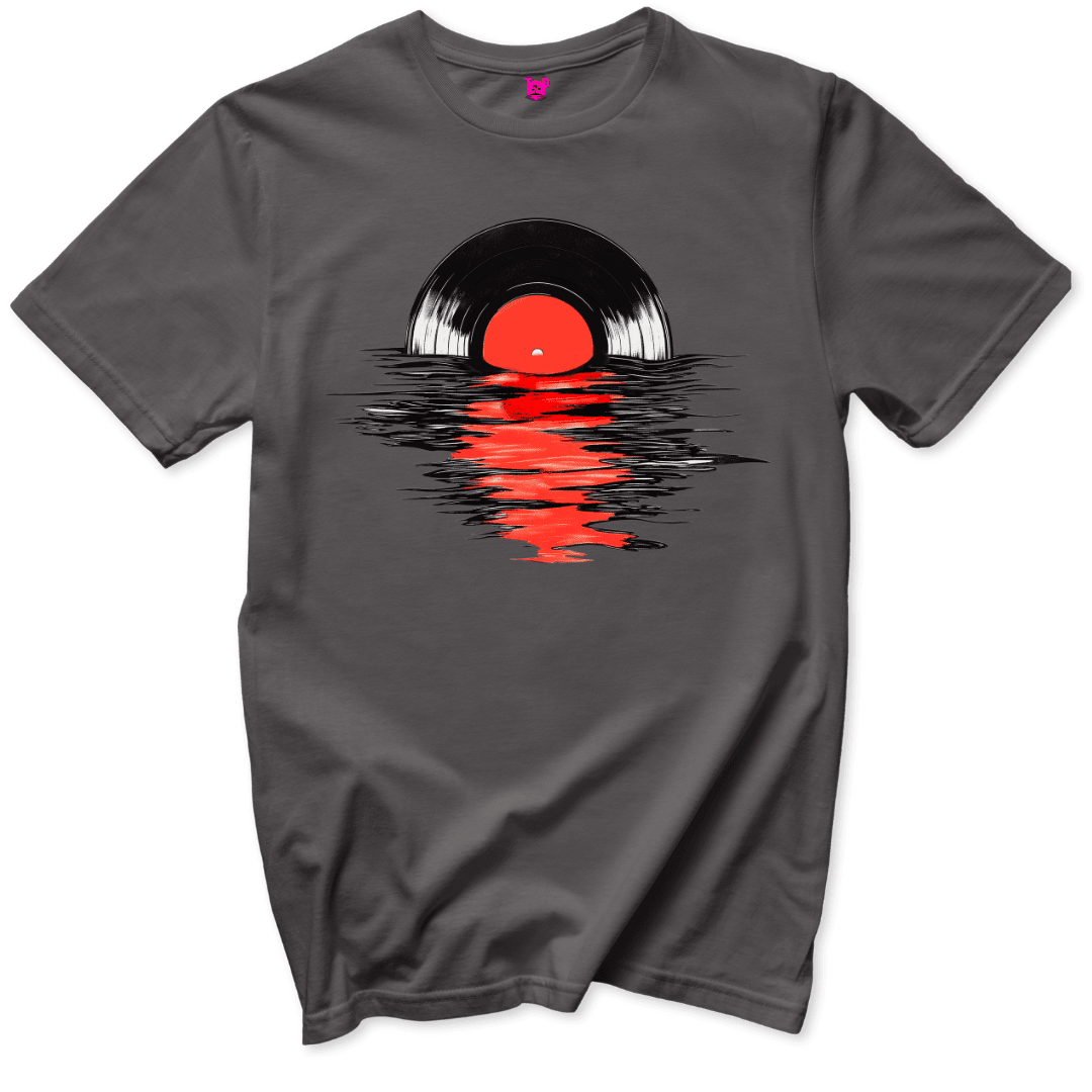 Vinyl Sunset T-Shirt - Throwback Paradise